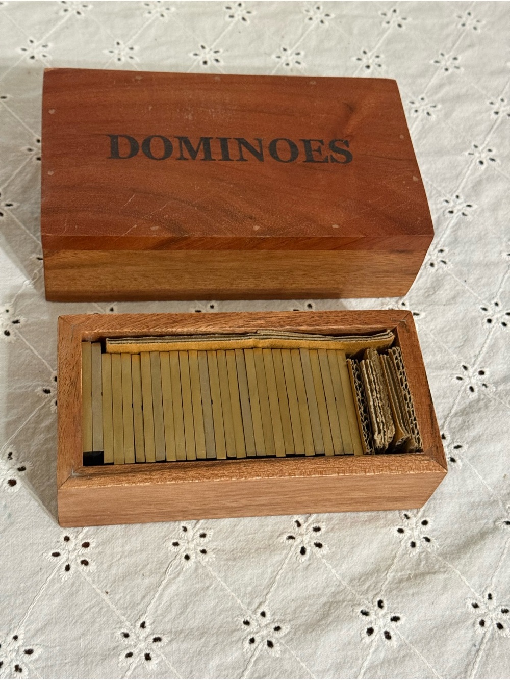 Hearth & Hand  Dominoes Set in Brown
